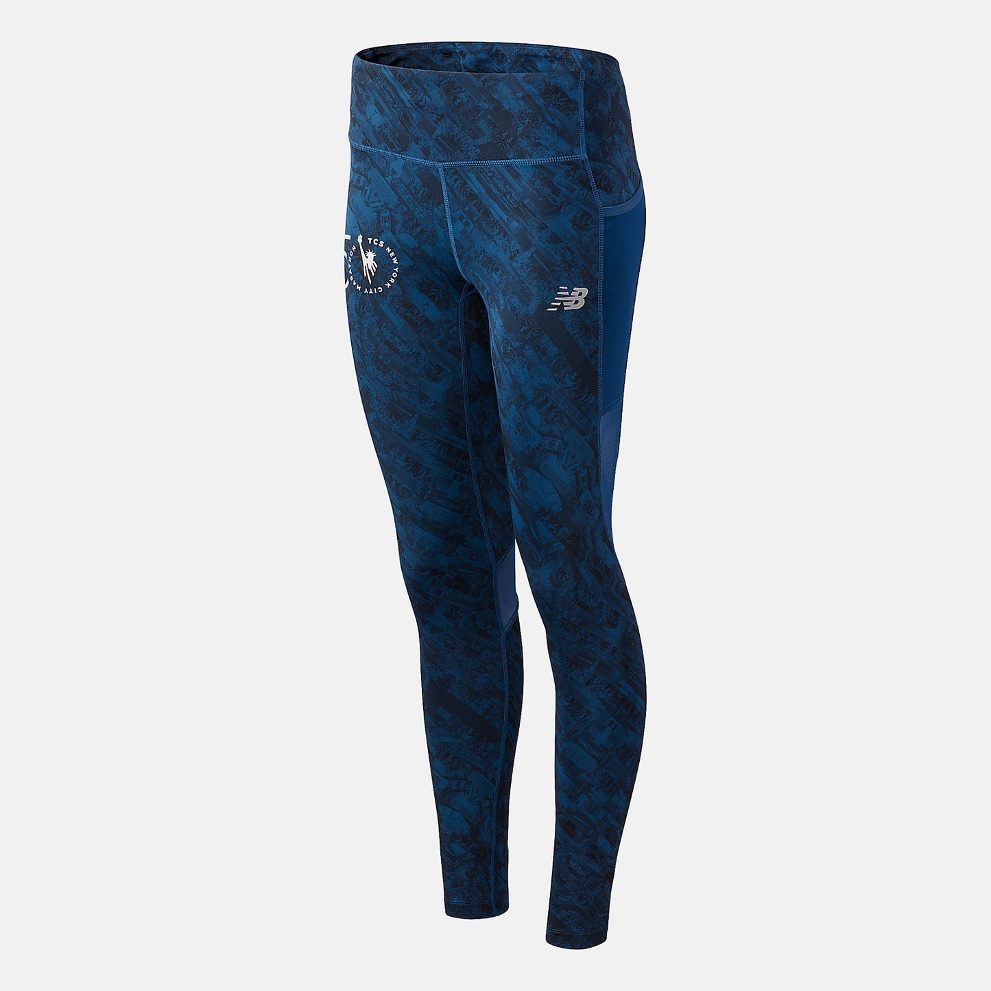 NYC Marathon Printed Impact Run Tight | New Balance Clothing Rogue Wave - Women
