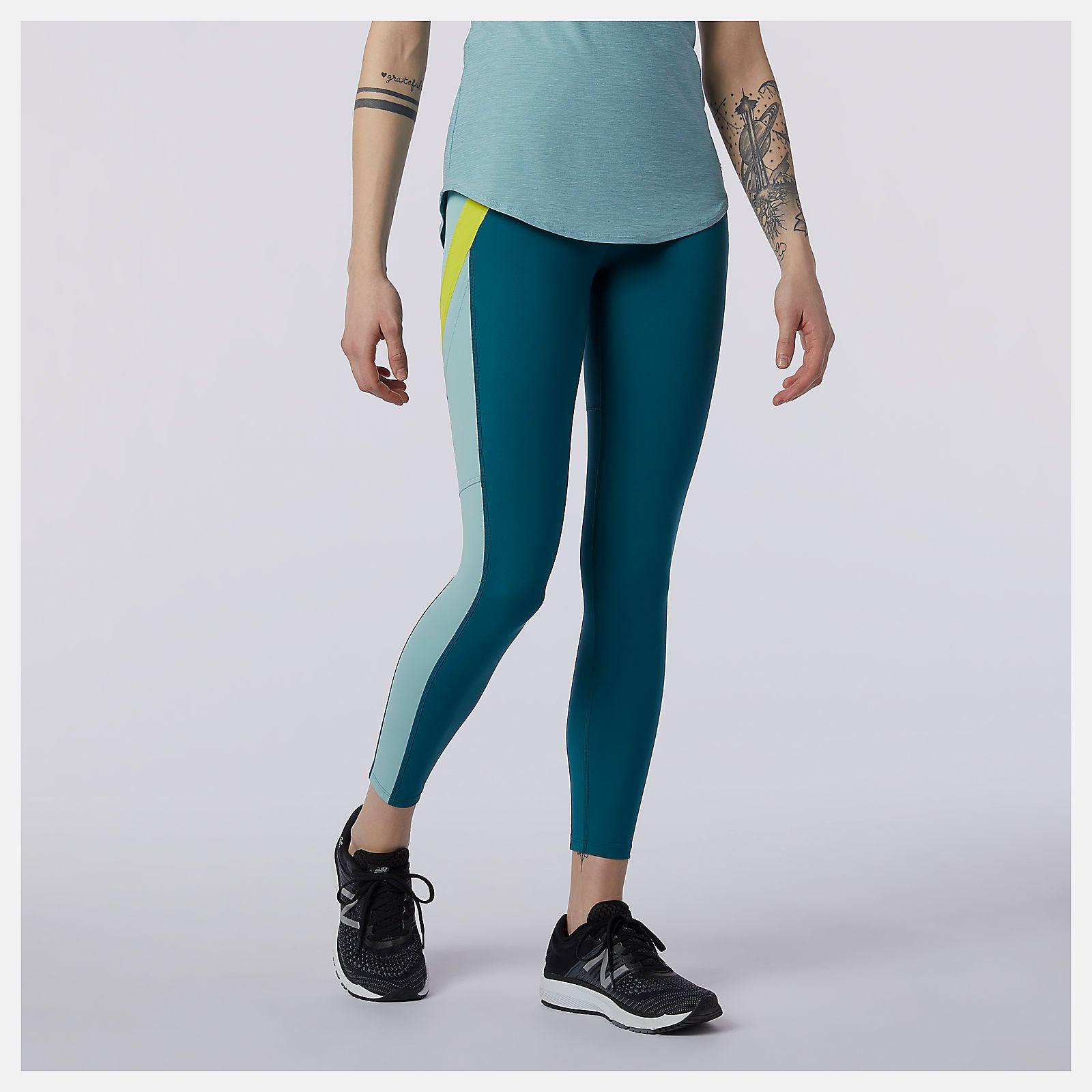 Transform 7/8 NBSleek Tight | New Balance Clothing Mountain Teal - Women