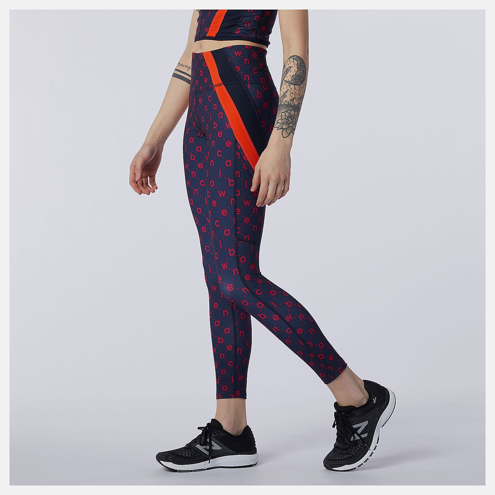 Transform 7/8 NBSleek Printed Tight | New Balance Clothing Blaze - Women