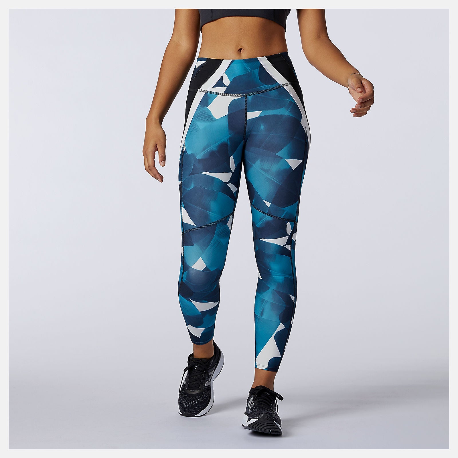 Transform 7/8 NBSleek Printed Tight | New Balance Clothing Deep Sky - Women