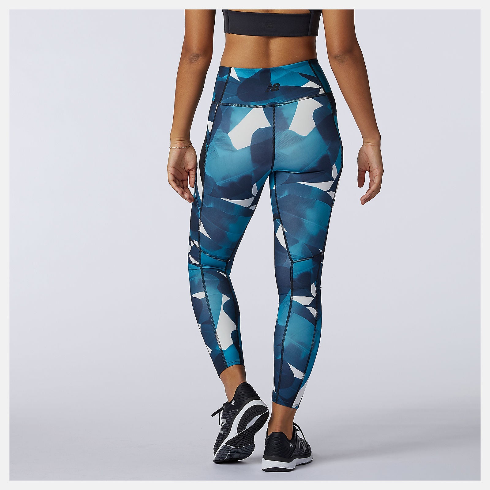 Transform 7/8 NBSleek Printed Tight | New Balance Clothing Deep Sky - Women