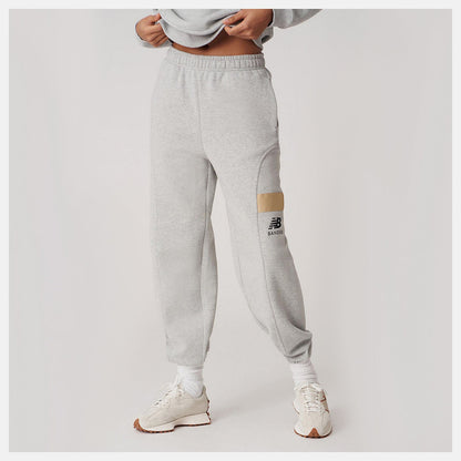 Bandier Fleece Jogger | New Balance Clothing Athletic Grey - Women