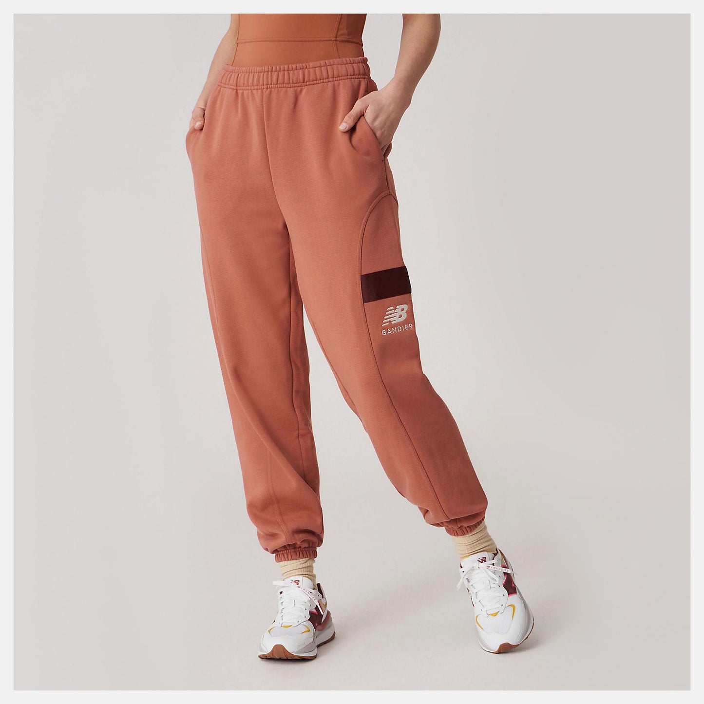 Bandier Fleece Jogger | New Balance Clothing Terra Cotta - Women