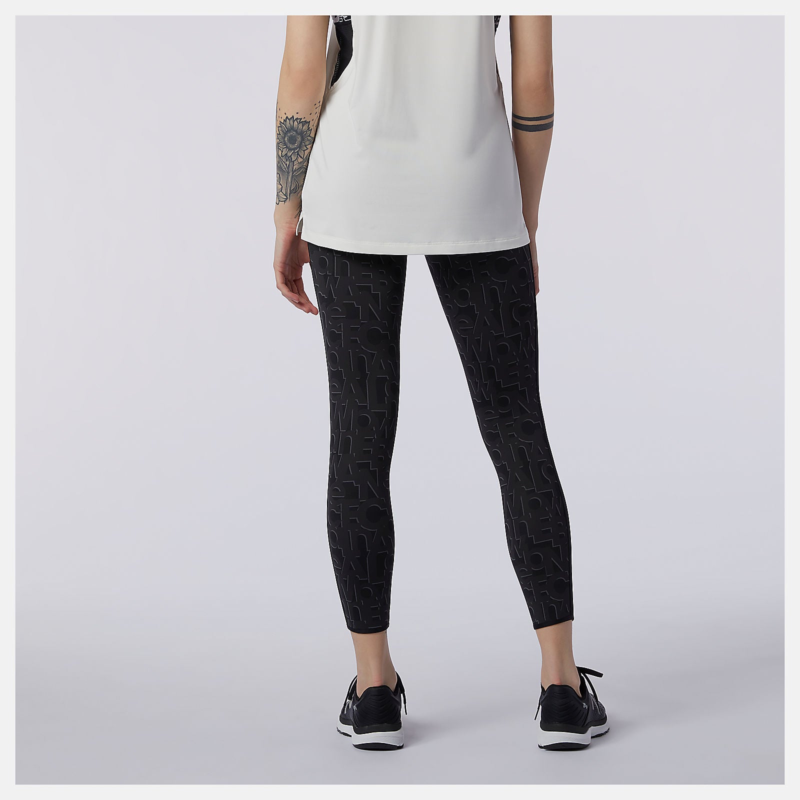 Relentless Printed High Rise 7/8 Tight | New Balance Clothing White - Women