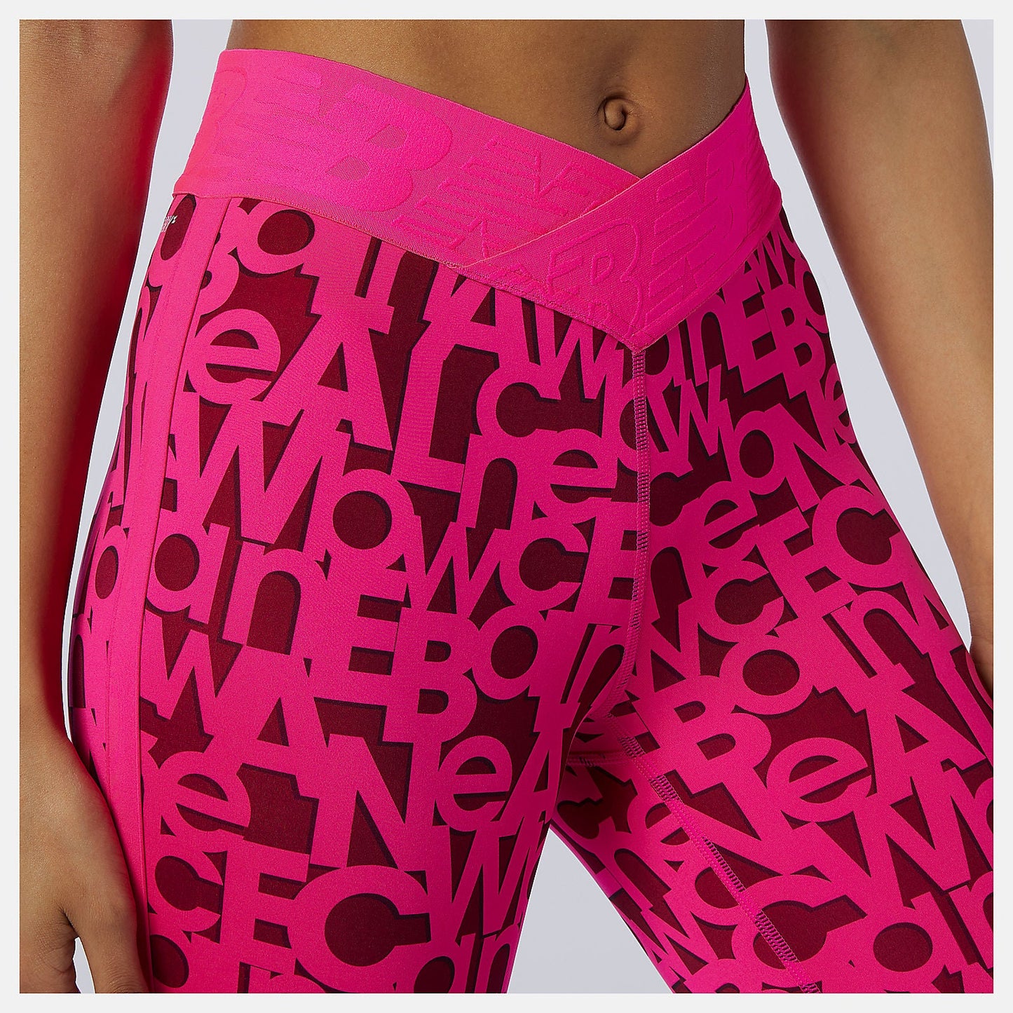 Relentless Printed High Rise 7/8 Tight | New Balance Clothing Pink Glo - Women