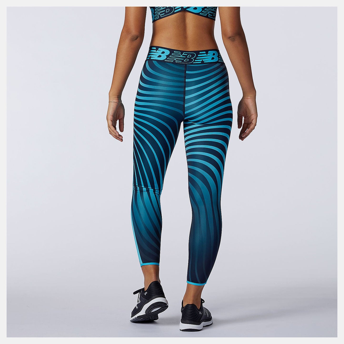 Relentless Printed High Rise 7/8 Tight | New Balance Clothing Virtual Sky - Women