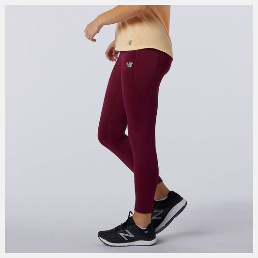 Printed Impact Run Crop | New Balance Clothing Garnet - Women