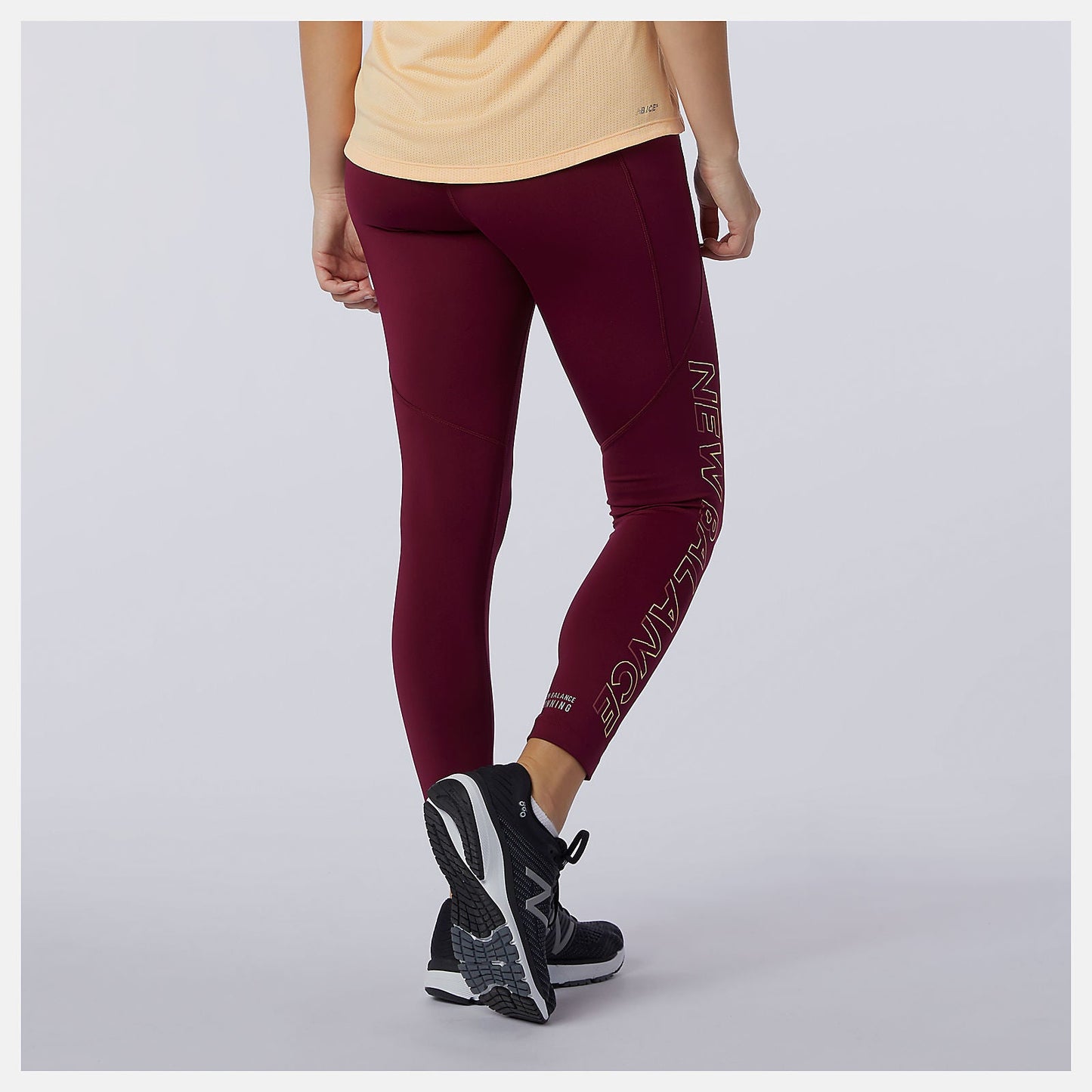 Printed Impact Run Crop | New Balance Clothing Garnet - Women