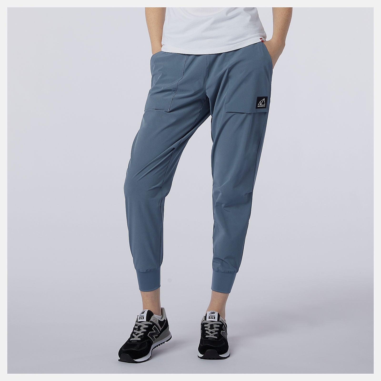 NB All Terrain Crop Pant | New Balance Clothing Ocean Grey - Women
