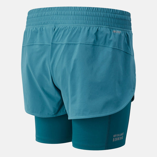 Printed Impact Run 2 In 1 Short | New Balance Clothing Sea - Women
