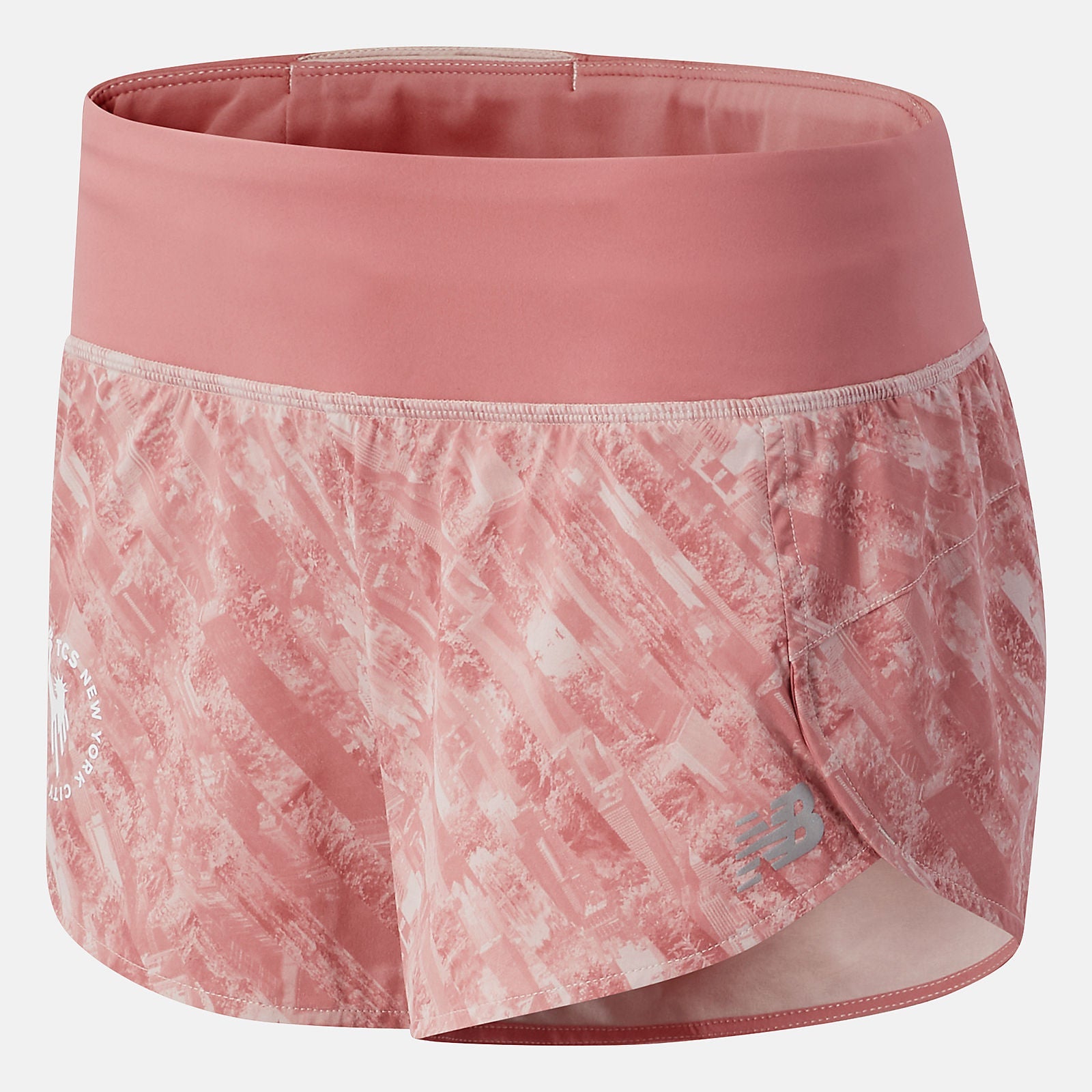 NYC Marathon Printed Impact Run Short 3 inch | New Balance Clothing Saturn Pink - Women
