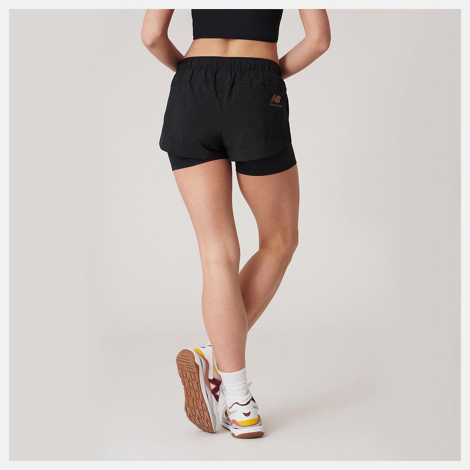 Bandier Woven tech Short | New Balance Clothing Black - Women
