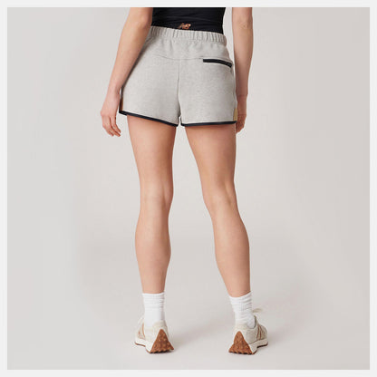 Bandier Fleece Short | New Balance Clothing Athletic Grey - Women
