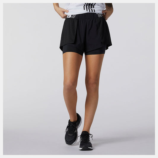 Relentless 2 In 1 Short | New Balance Clothing Black - Women