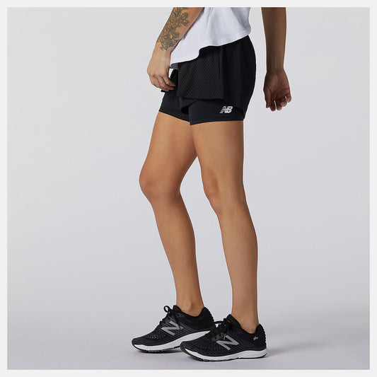 Relentless 2 In 1 Short | New Balance Clothing Black - Women