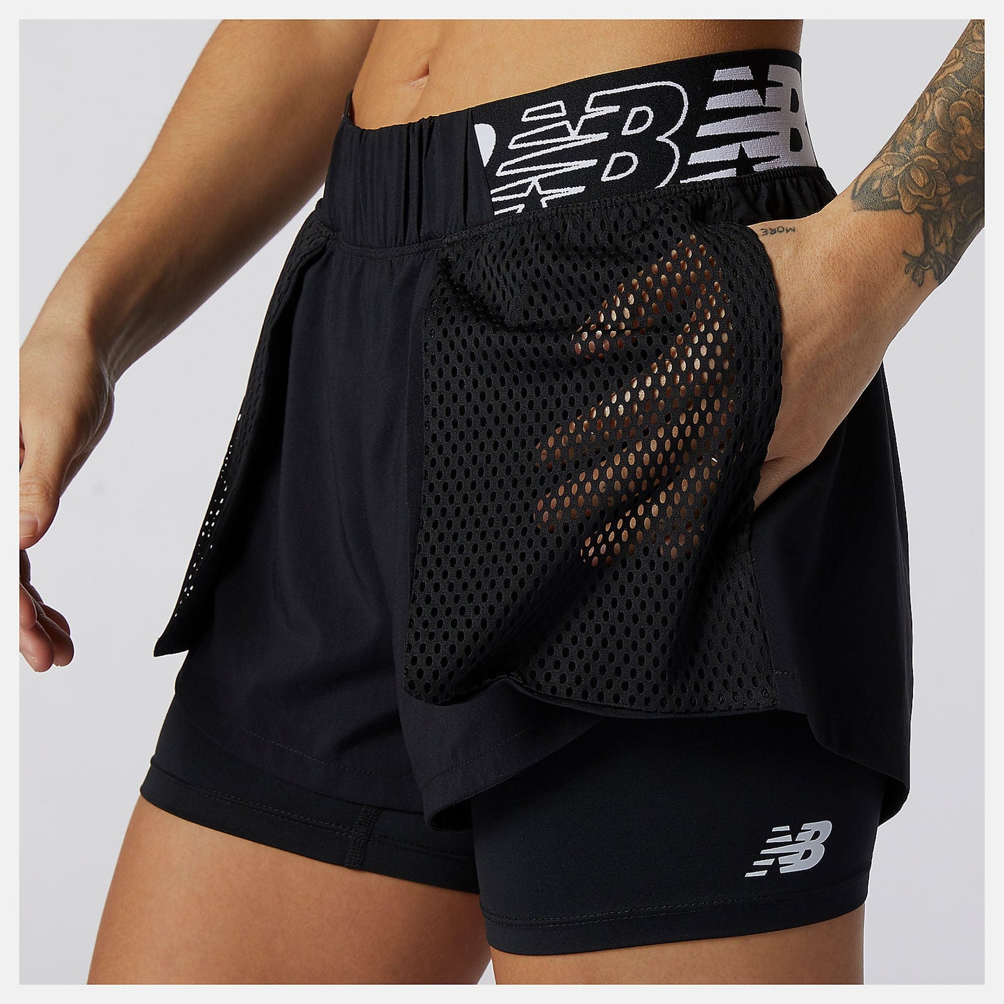 Relentless 2 In 1 Short | New Balance Clothing Black - Women