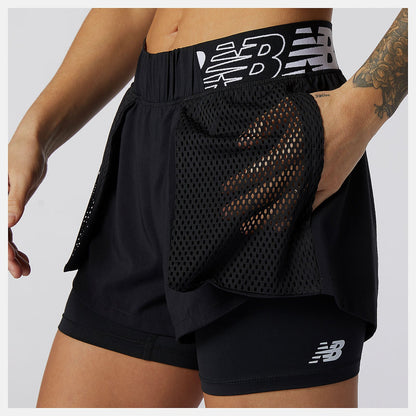 Relentless 2 In 1 Short | New Balance Clothing Black - Women