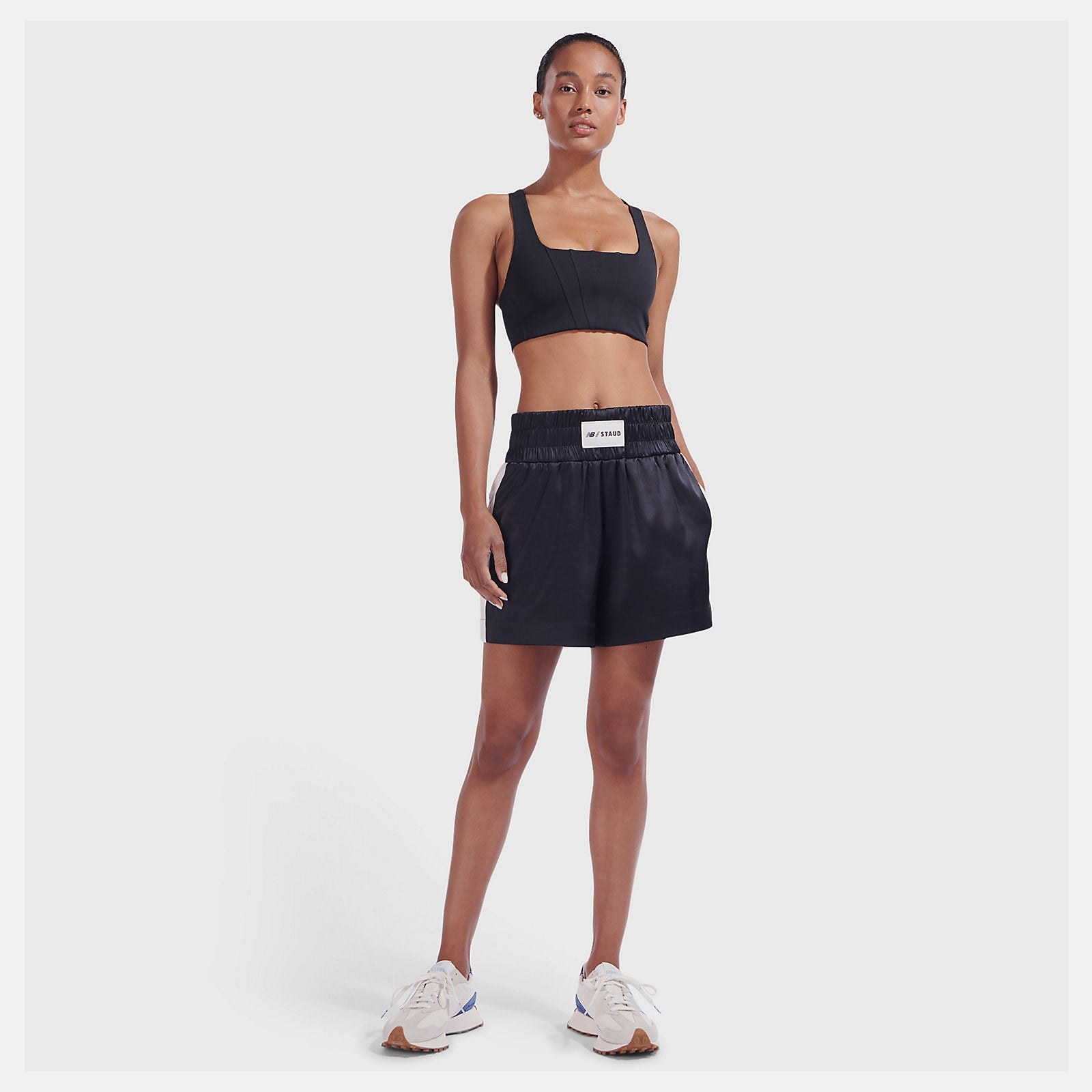 NB x Staud Boxing Short | New Balance Clothing Black - Women