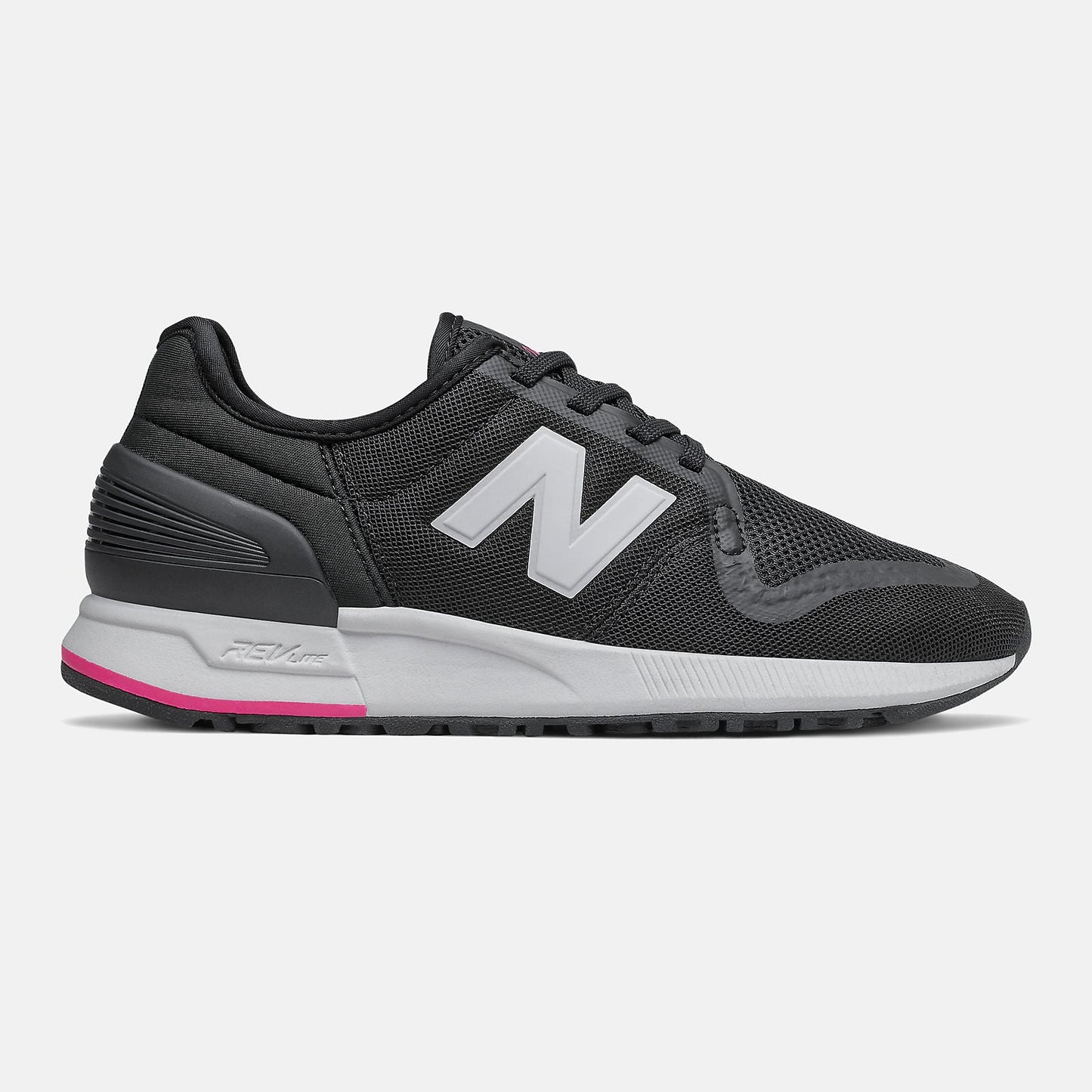 247S | New Balance Shoes Black/Exuberant Pink - Women