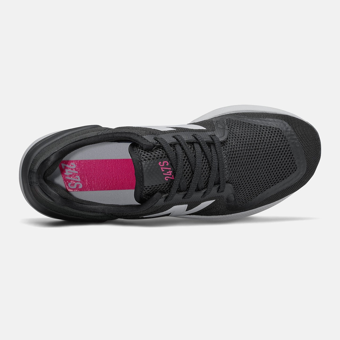 247S | New Balance Shoes Black/Exuberant Pink - Women