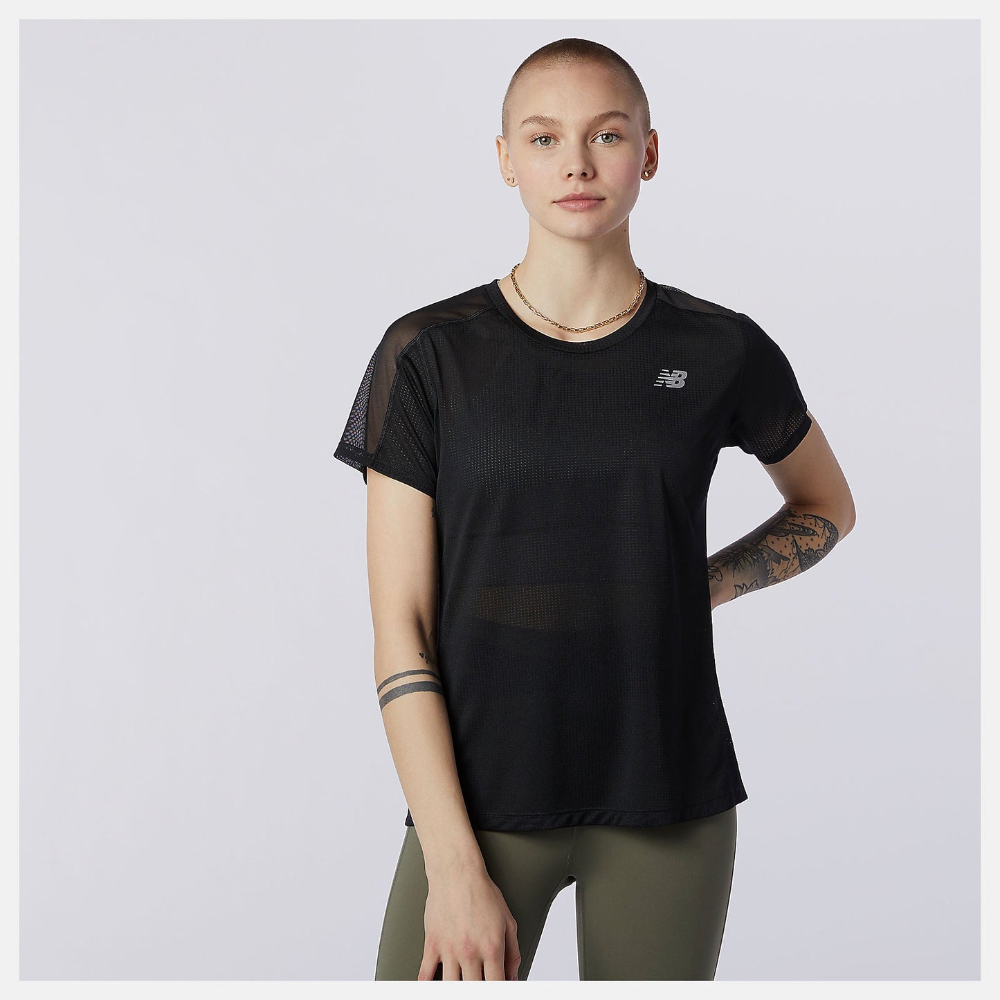 Impact Run Short Sleeve | New Balance Clothing Black - Women