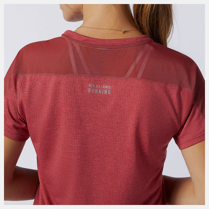 Impact Run Short Sleeve | New Balance Clothing Earth Red - Women
