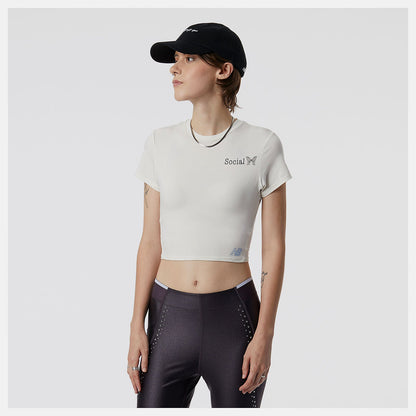 Syd Crop Tee | New Balance Clothing Sea Salt - Women