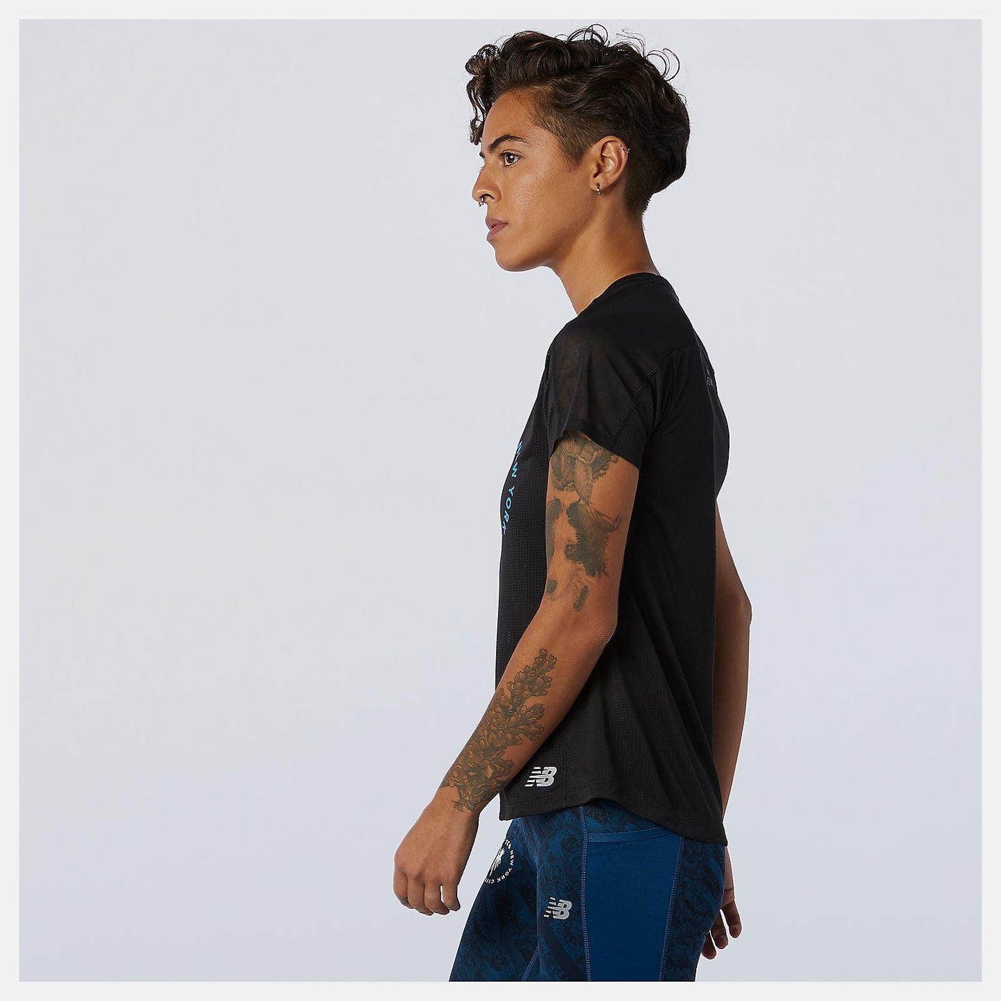 NYC Marathon Impact Run Short Sleeve | New Balance Clothing Black - Women