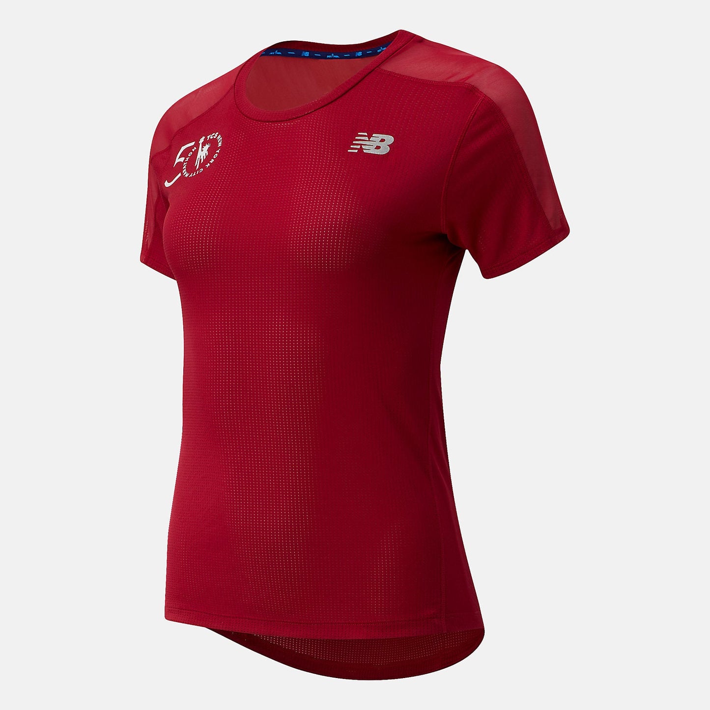 NYC Marathon Impact Run Short Sleeve | New Balance Clothing Neo Crimson - Women