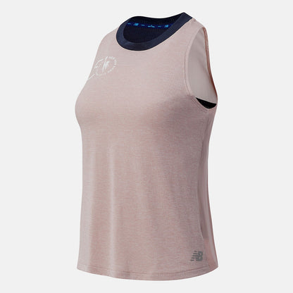 NYC Marathon Impact Run Fashion Tank | New Balance Clothing Saturn Pink - Women
