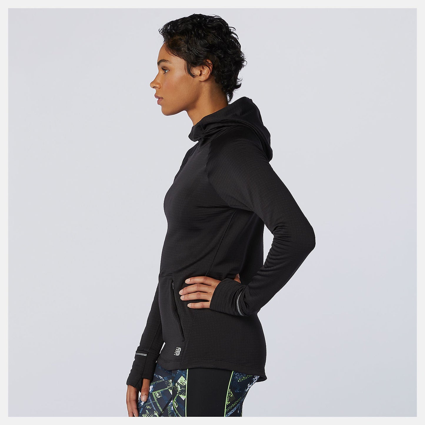 NB Heat Grid Hoodie | New Balance Clothing Black - Women