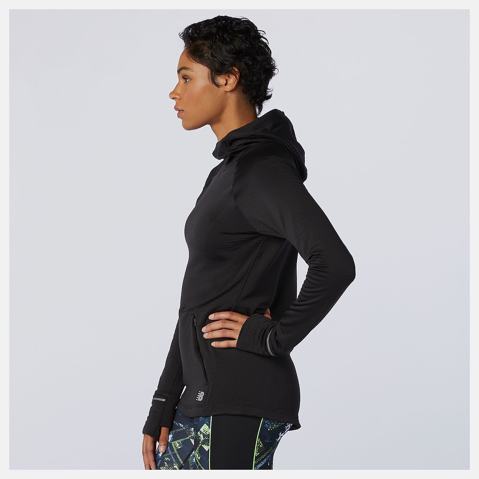 NB Heat Grid Hoodie | New Balance Clothing Black - Women