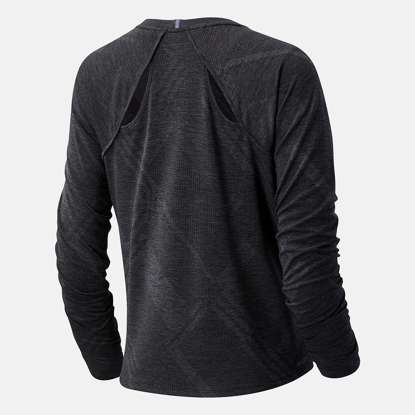 NYC Marathon Q Speed Fuel Jacquard Long Sleeve | New Balance Clothing Black Heather - Women
