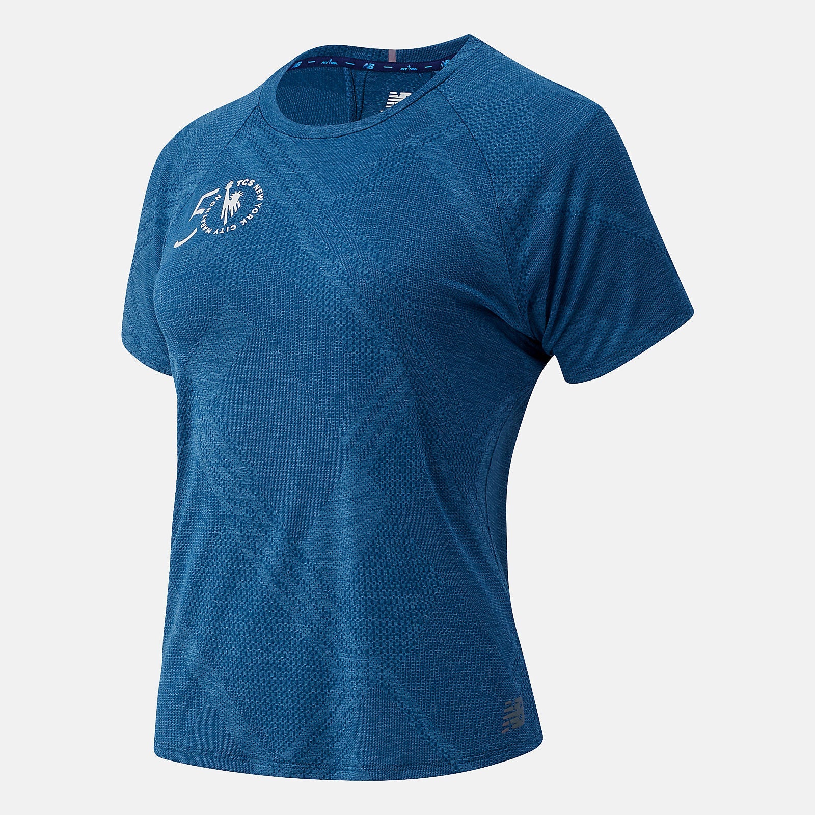 NYC Marathon Q Speed Fuel Jacquard Short Sleeve | New Balance Clothing Rogue Wave - Women