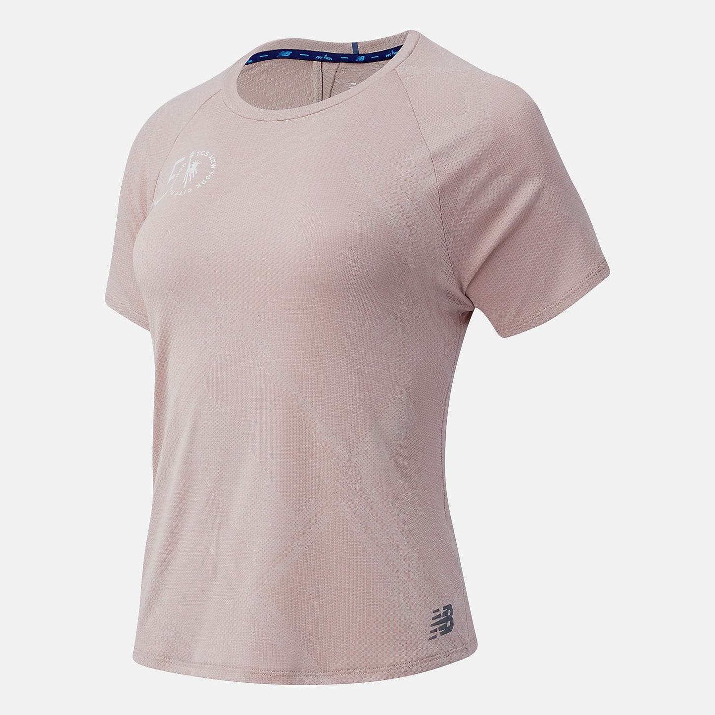 NYC Marathon Q Speed Fuel Jacquard Short Sleeve | New Balance Clothing Space Pink - Women