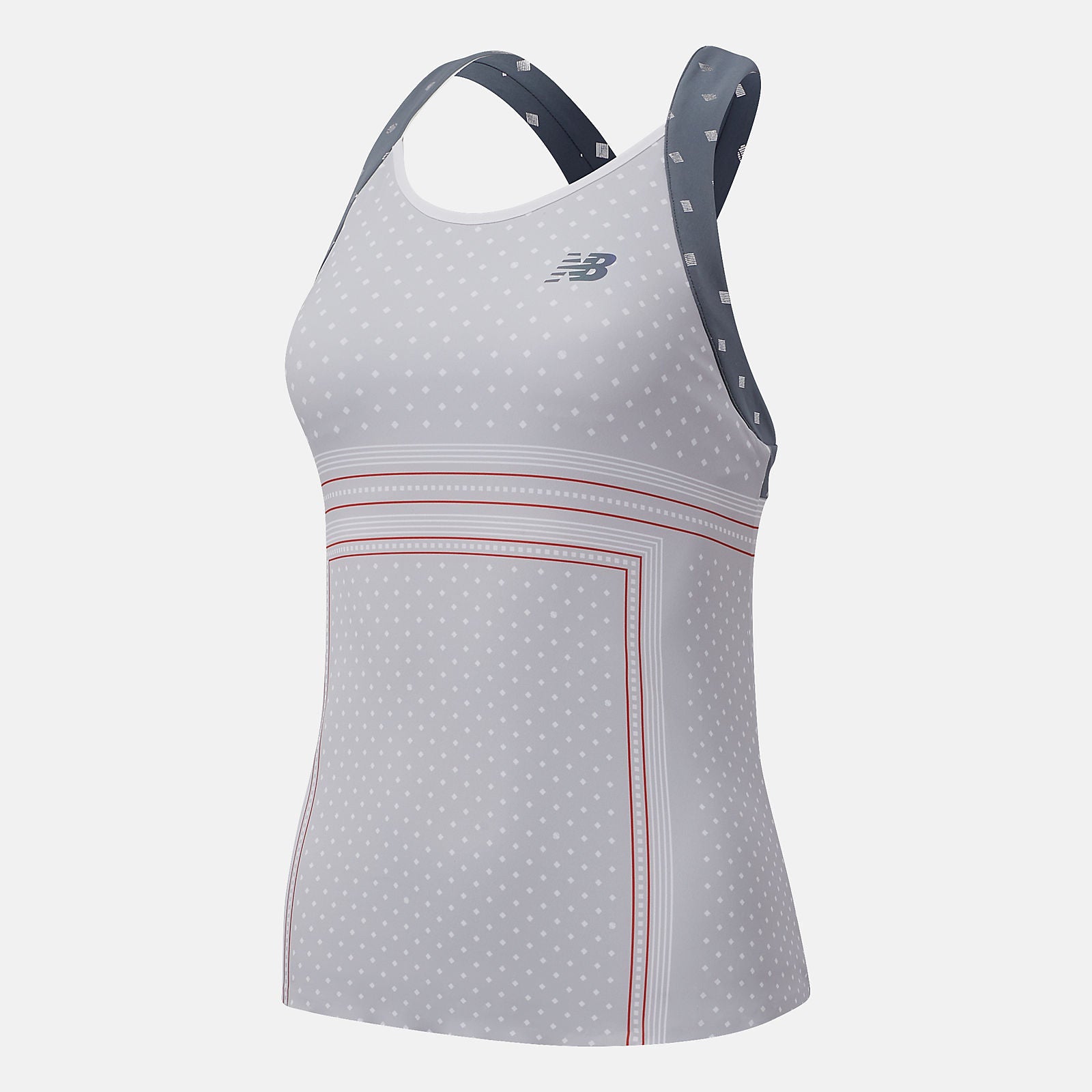 Printed Tournament Tank | New Balance Clothing Light Aluminum - Women