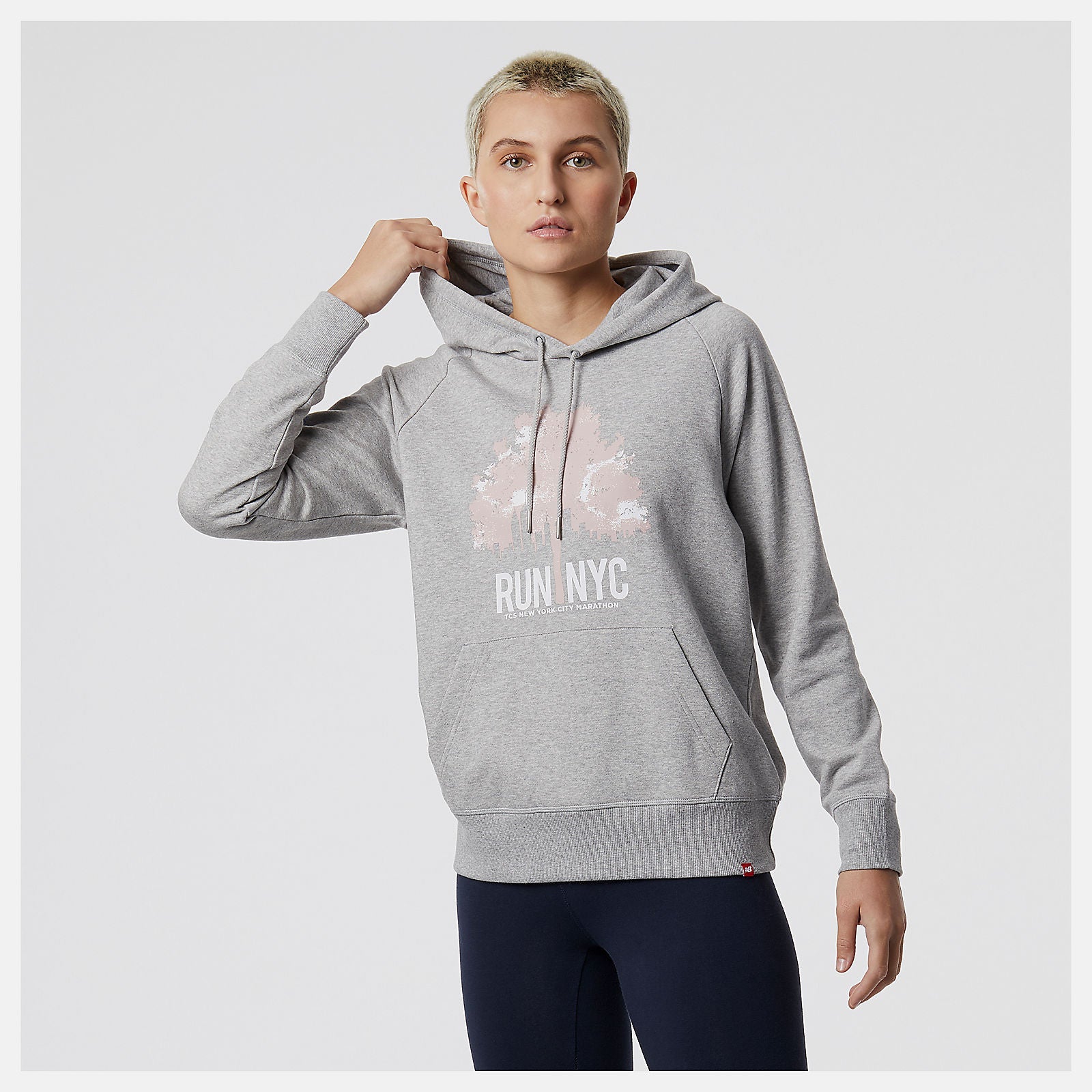 NYC Marathon Essentials Pullover Hoodie | New Balance Clothing Athletic Grey - Women