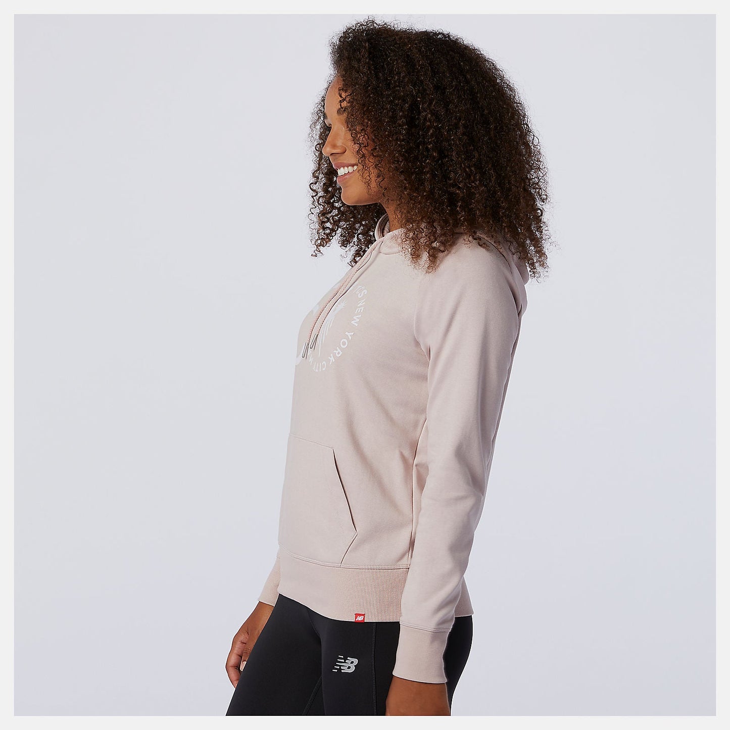 NYC Marathon Essentials Pullover Hoodie | New Balance Clothing Saturn Pink - Women