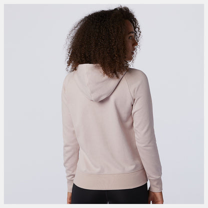 NYC Marathon Essentials Pullover Hoodie | New Balance Clothing Saturn Pink - Women