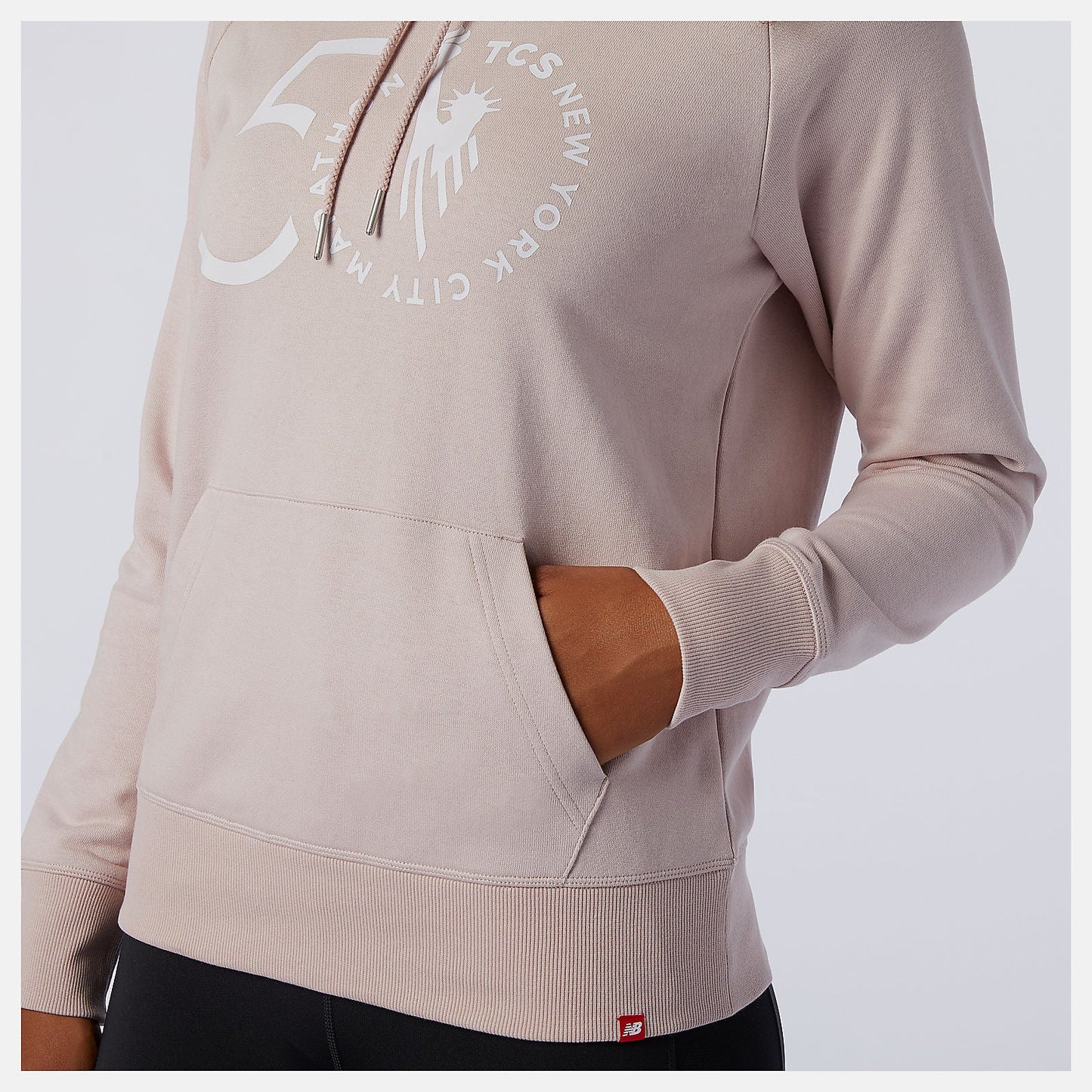 NYC Marathon Essentials Pullover Hoodie | New Balance Clothing Saturn Pink - Women