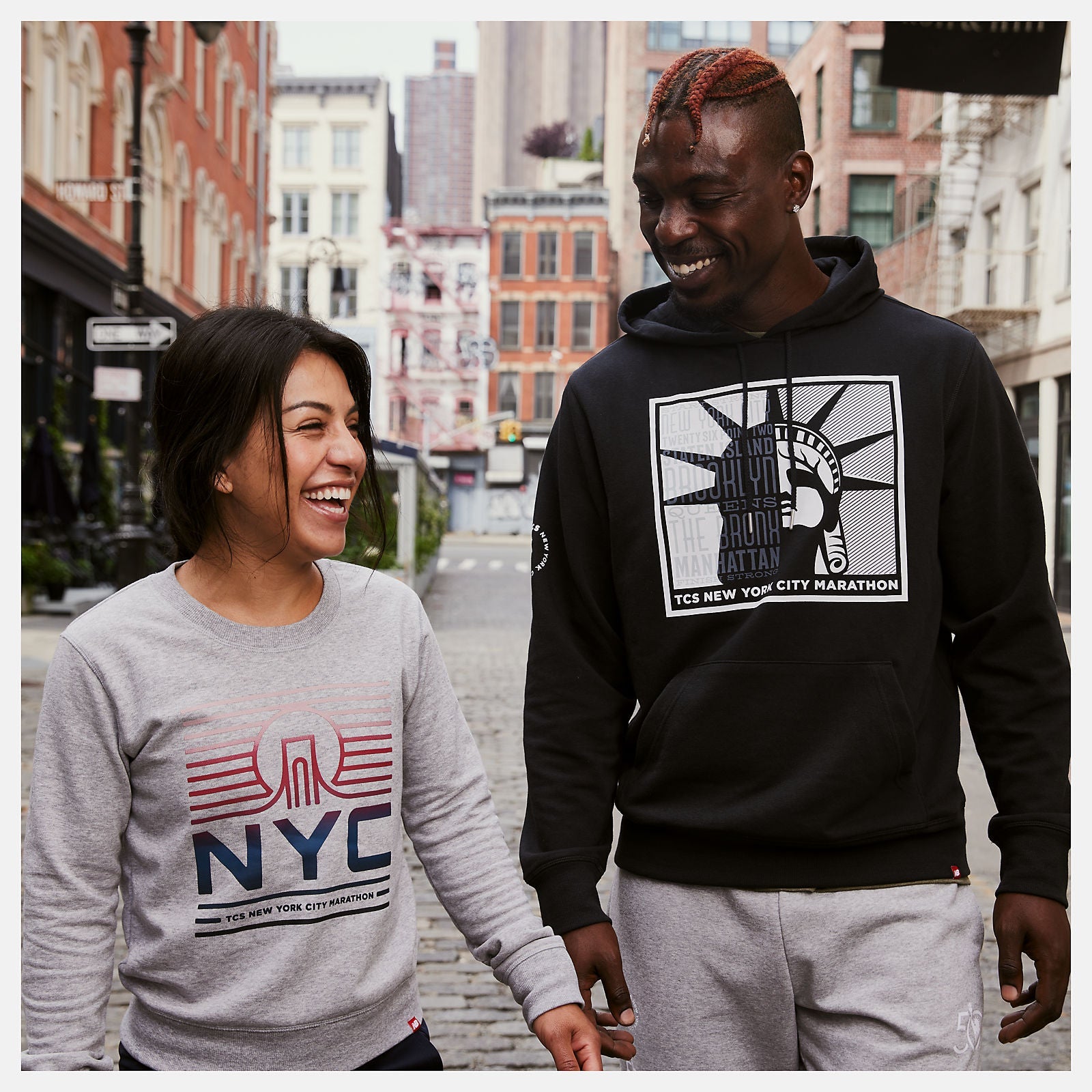 NYC Marathon Essentials Crew | New Balance Clothing Athletic Grey - Women