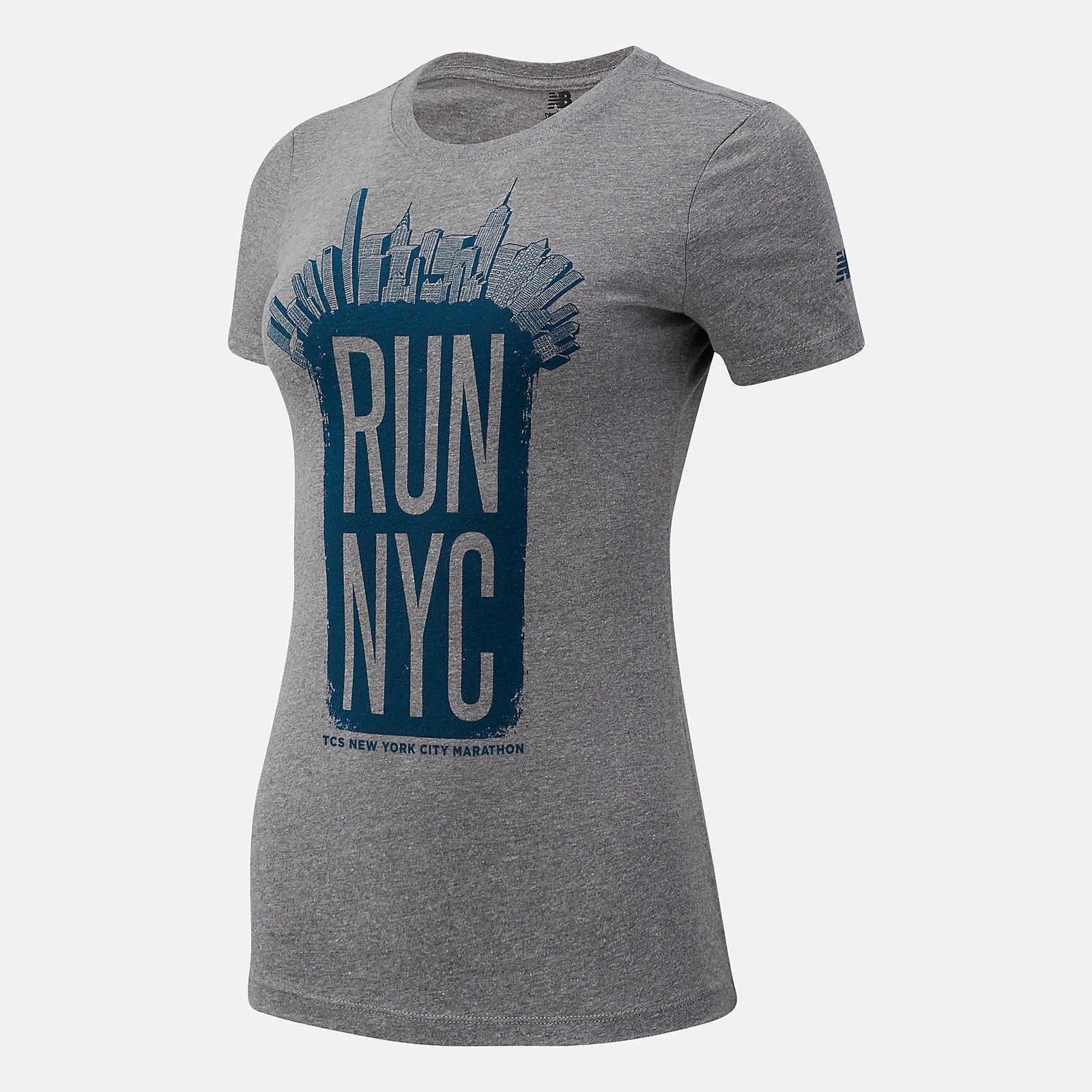NYC Marathon Run 26.2 Park Short Sleeve | New Balance Clothing Athletic Grey - Women
