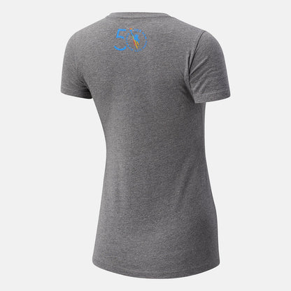 NYC Marathon Run 26.2 Park Short Sleeve | New Balance Clothing Athletic Grey - Women
