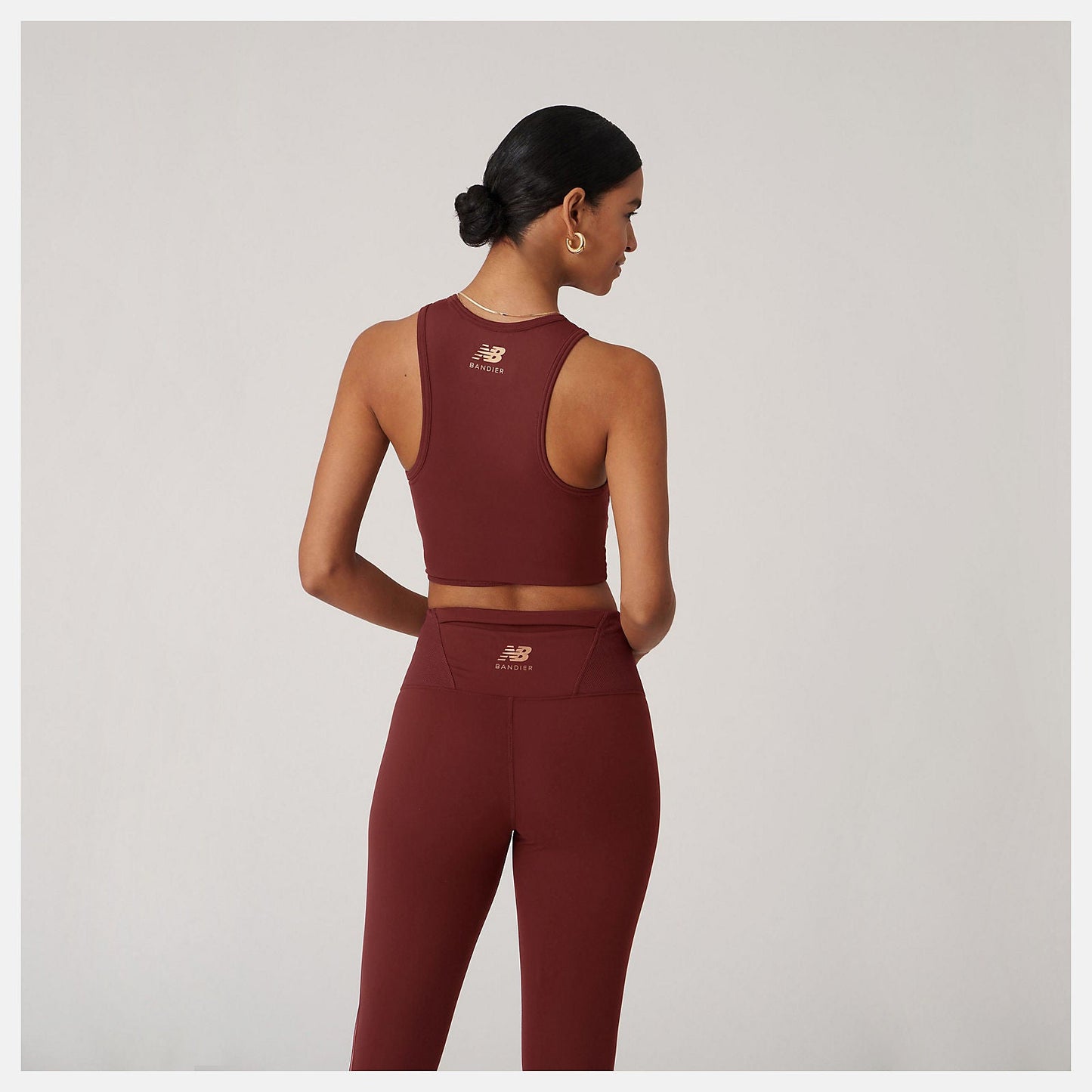 Bandier Corset Tank | New Balance Clothing Deep Mauve - Women