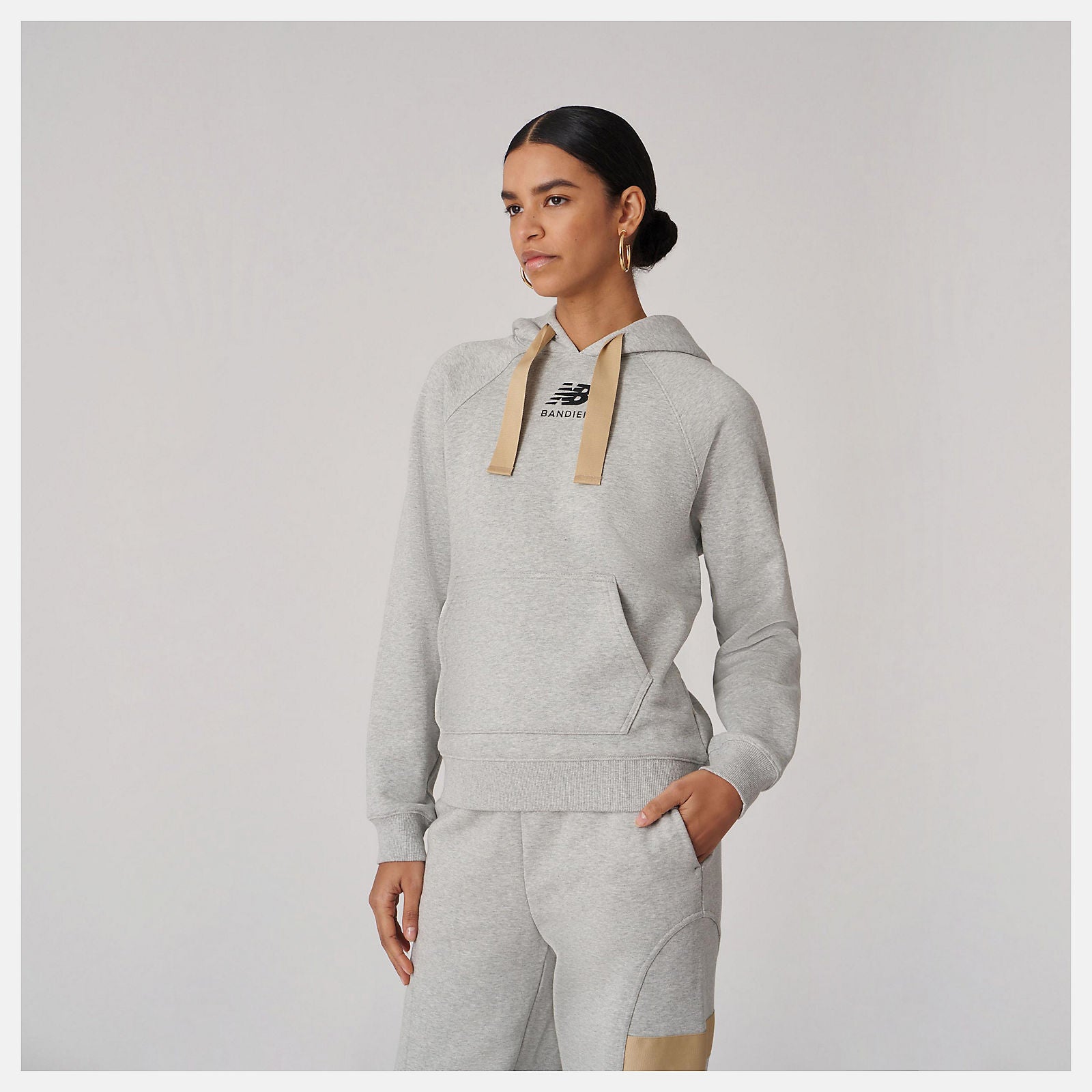 Bandier Fleece Hoodie | New Balance Clothing Athletic Grey - Women