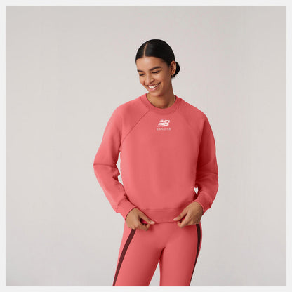 Bandier Fleece Crew | New Balance Clothing Watermelon - Women