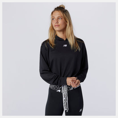 Relentless Cinched Hem Hoodie | New Balance Clothing Black - Women