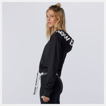 Relentless Cinched Hem Hoodie | New Balance Clothing Black - Women