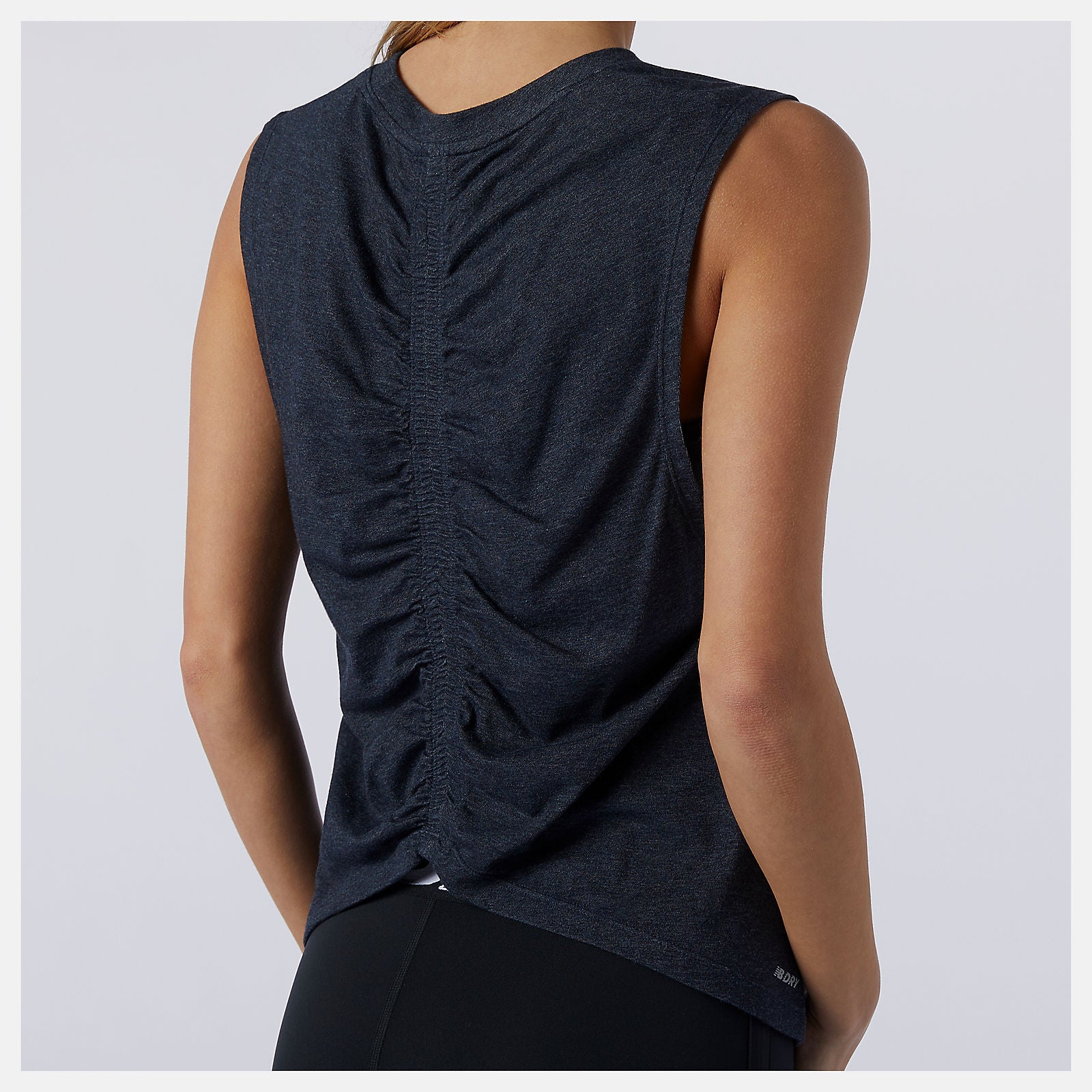 Relentless Cinched Back Graphic Tank | New Balance Clothing Eclipse Heather - Women