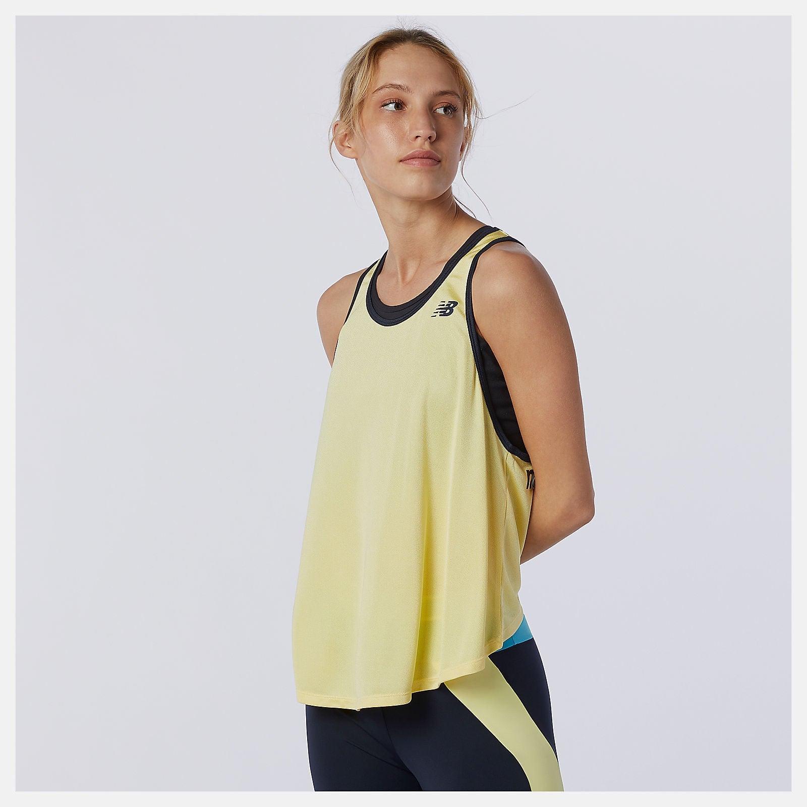 Achiever Mesh Tank | New Balance Clothing Lemon Haze - Women